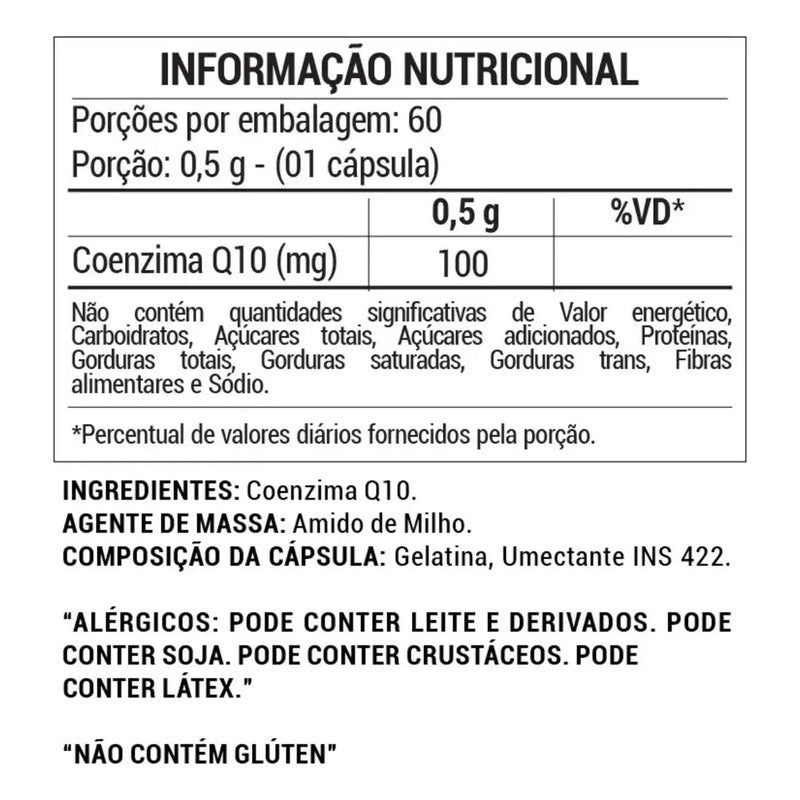 Coenzima Q10 100mg Mais Vitalidade Kit Com 2 Sem Sabor