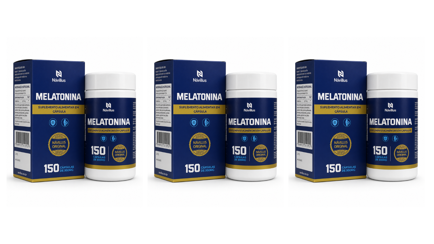 Melatonina – Noites Tranquilas e Sono Restaurador | 150 Cáps – Návillus