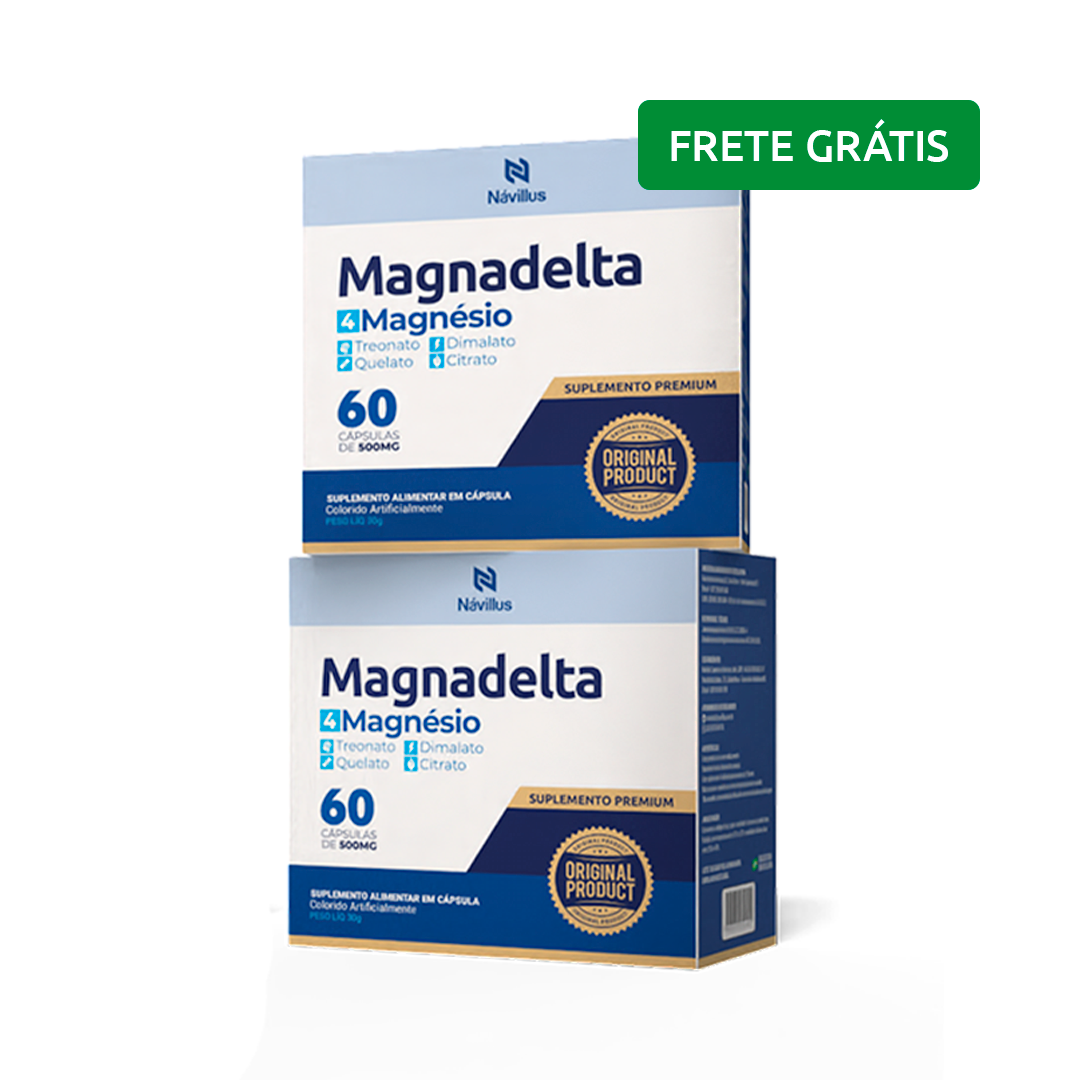 KIT Magnadelta – 4 Fontes de Magnésio para Energia e Bem-Estar | 60 Cáps – Návillus
