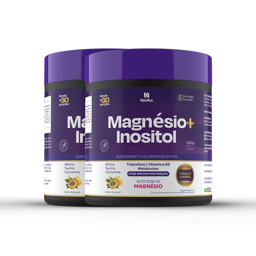 Magnésio + Inositol - Equilibrio Emocional e Alívio da Ansiedade I 250 gramas - Návillus