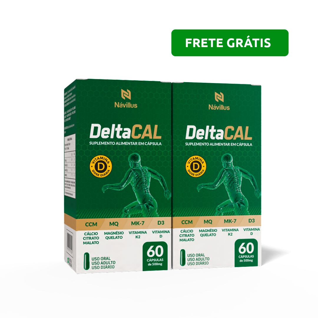 KIT DeltaCal – Cálcio com Alta Absorção e Suporte Ósseo | 60 cápsulas – Návillus