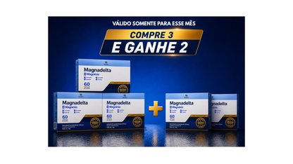 KIT Magnadelta – 4 Fontes de Magnésio para Energia e Bem-Estar | 60 Cáps – Návillus