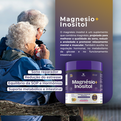 KIT Magnésio + Inositol - Equilibrio Emocional e Alívio da Ansiedade I 250 gramas - Návillus (Cópia)