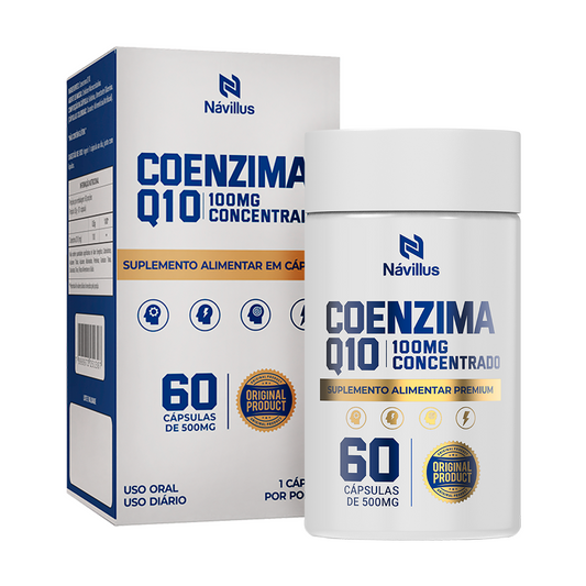 Coenzima Q10 100mg – Ultra Concentrado para Energia e Performance | 60 Cáps – Návillus
