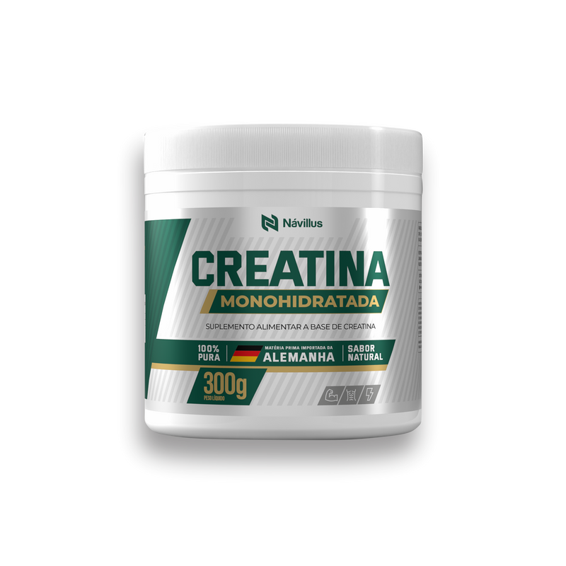 Creatina Návillus 300g 100% Pura (Massa Muscular + Aumento Força)