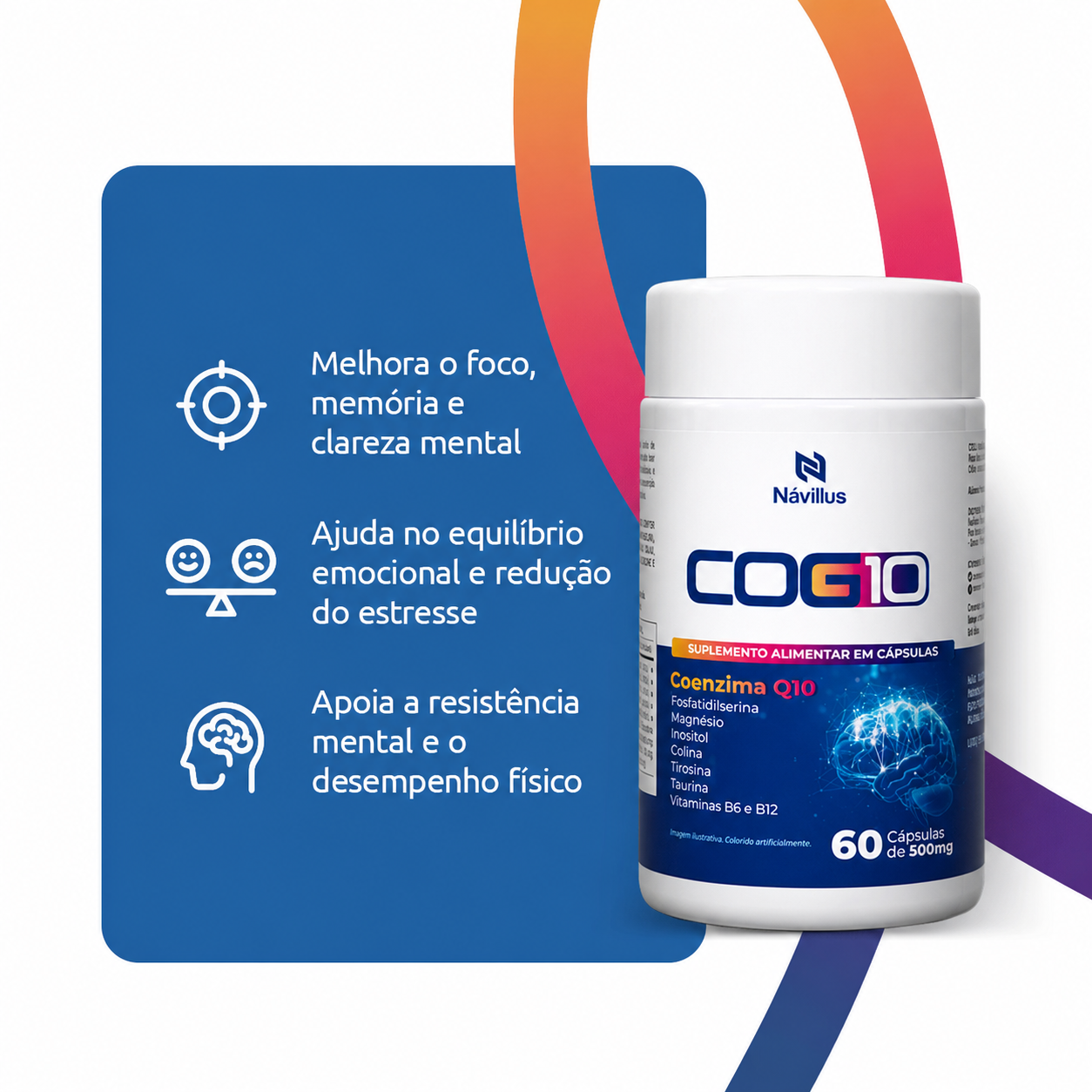 COG10 – Energia Mental e Desempenho Cognitivo | 60 Cáps – Návillus