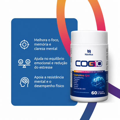 COG10 – Energia Mental e Desempenho Cognitivo | 60 Cáps – Návillus
