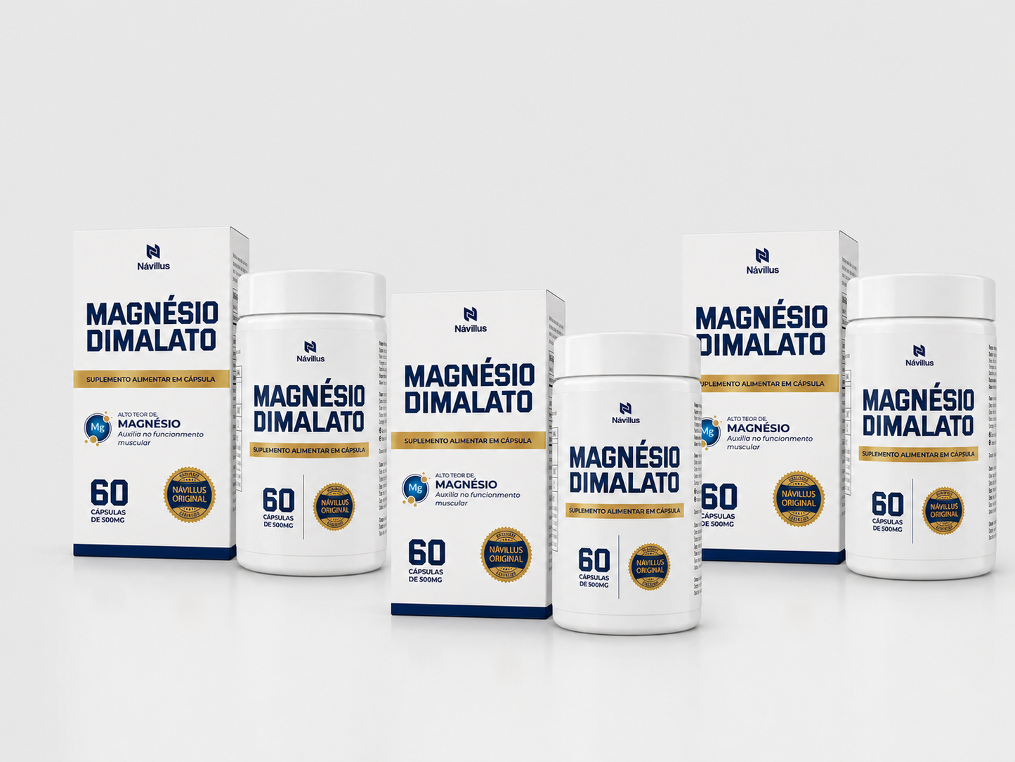 Magnésio Dimalato – Energia e Suporte Muscular | 60 Cáps – Návillus