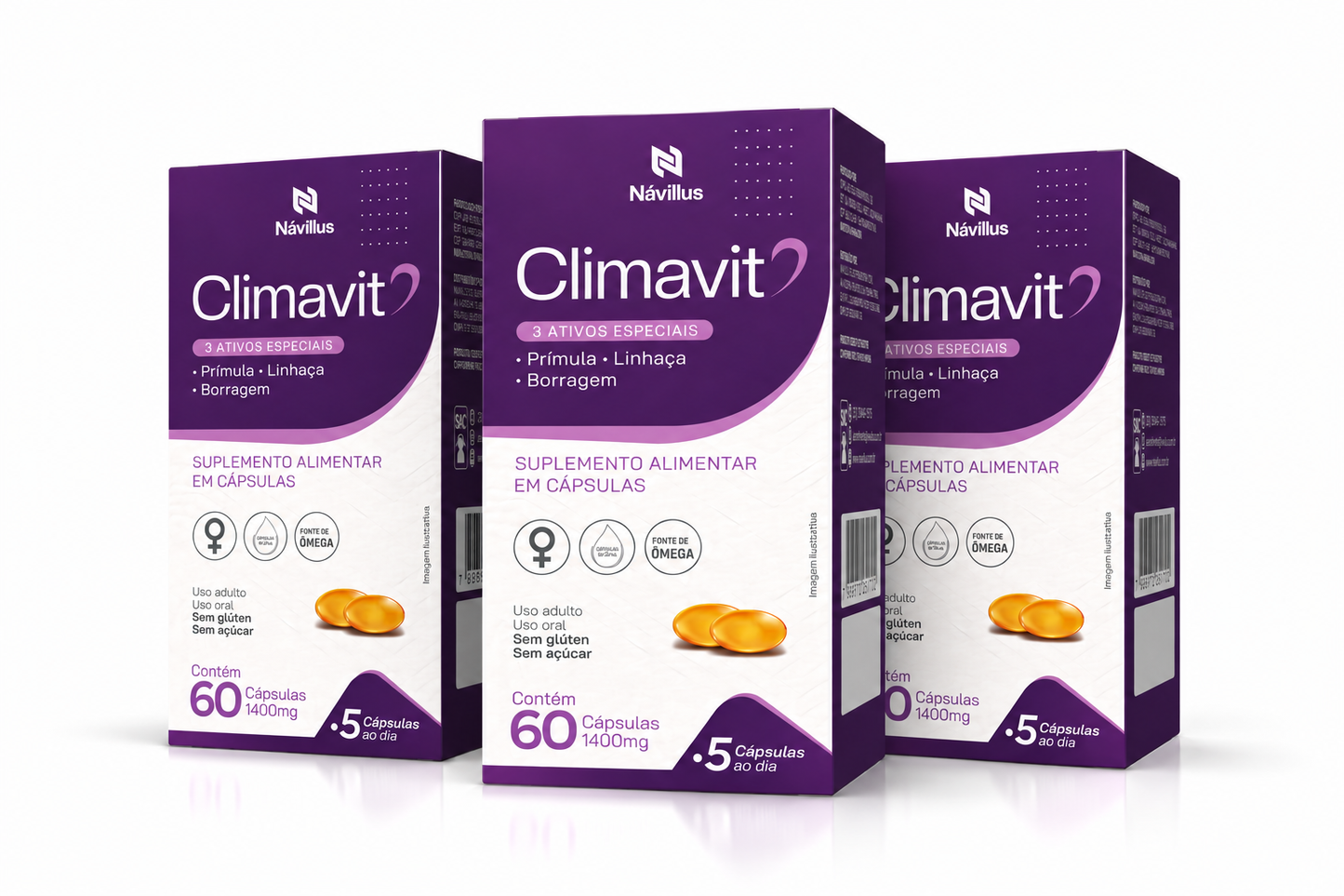 Climavit – Suporte para Menopausa e Equilíbrio Hormonal | 60 Cáps – Návillus