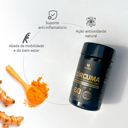 Cúrcuma – Alívio Natural para Dores e Inflamações | 60 Cáps – Návillus