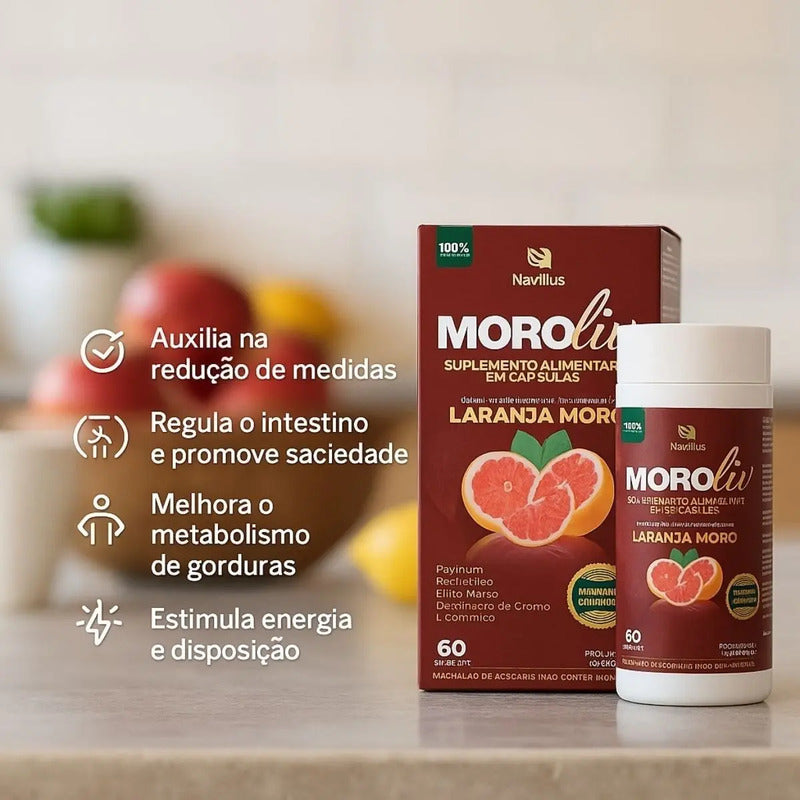 Moroliv Navillus P/ Metabolismo E Saciedade Sem Sabor Sem Sabor