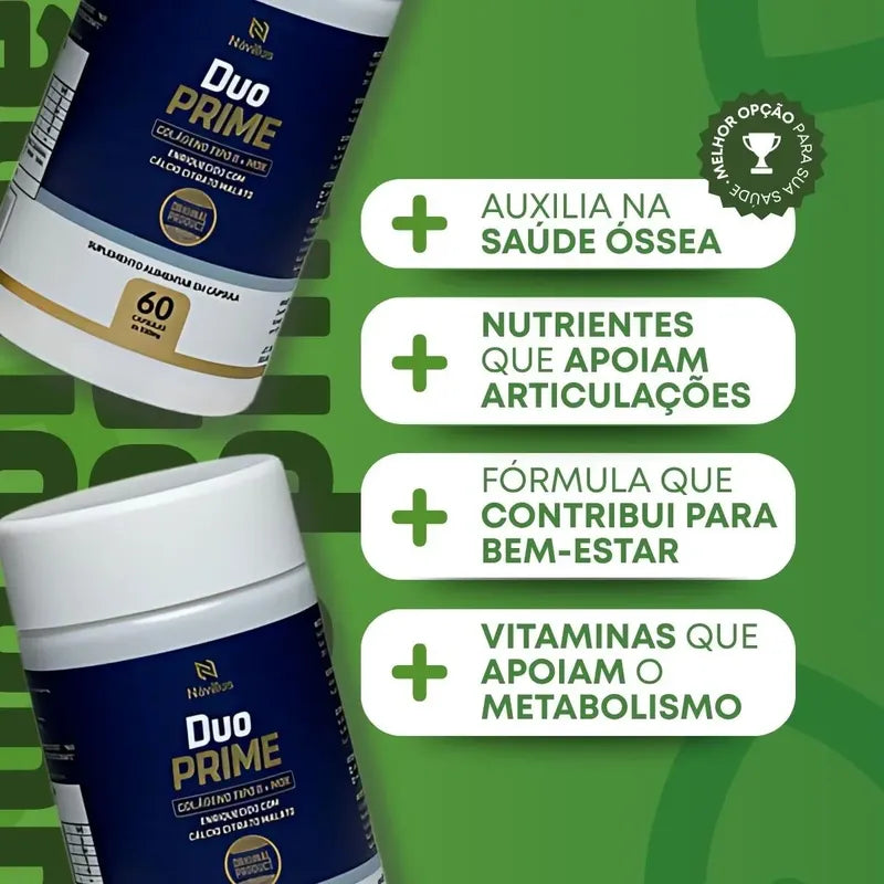 Suplemento Articular Para Ossos - Duoprime Navillus 60 Cáps Sem Sabor