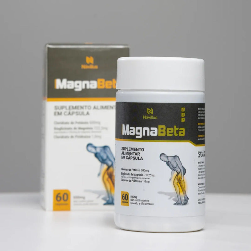 Kit 3 Magnabeta Návillus  Magnésio Energia E Disposição Neutro