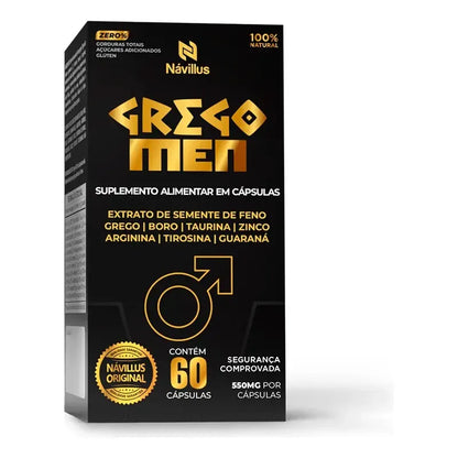 Gregomen Virilidade E Energia Masculino | 60 Cáps  Návillus Sem Sabor