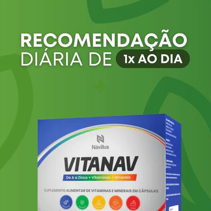 Vitaminas E Minerais Suplemento Alimentar Návillus 60 Caps Sem Sabor