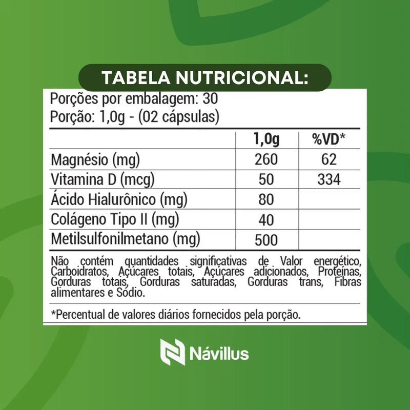 3 Un Suplemento Articulação Colágeno Tipo 2 60cap Sem Sabor