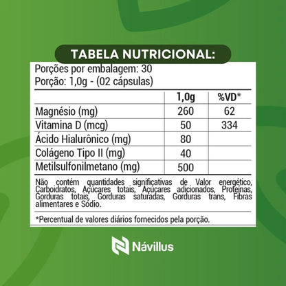 3 Un Suplemento Articulação Colágeno Tipo 2 60cap Sem Sabor