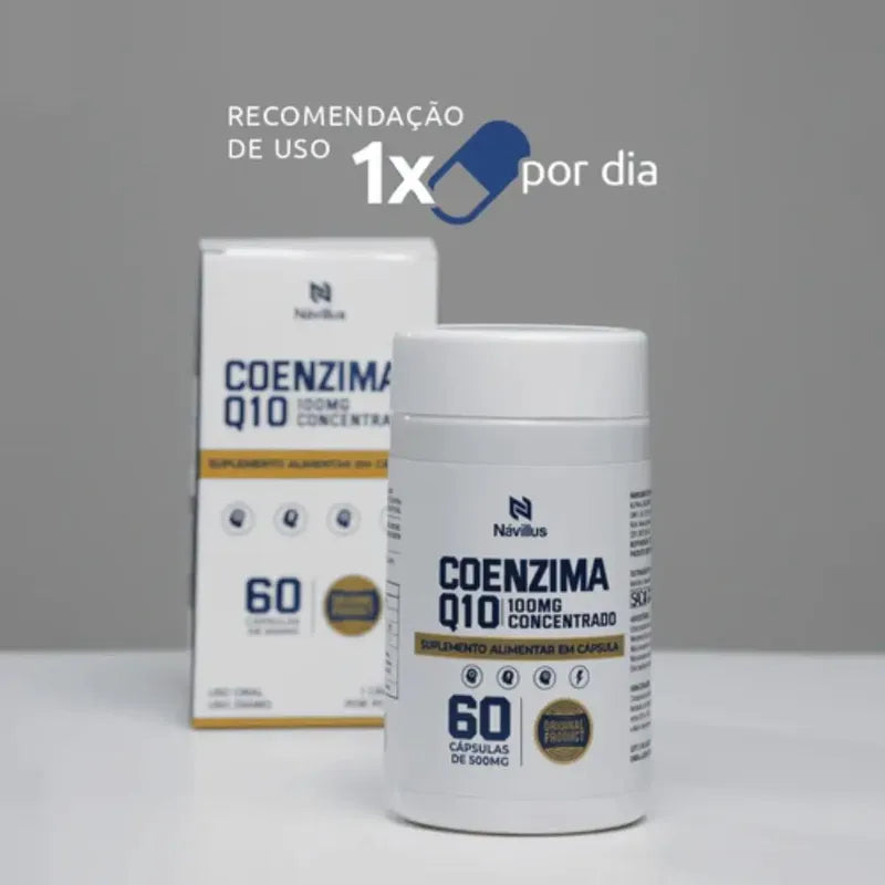 Coenzima Q10 100mg  Mais Vitalidade Kit Com 2 Sem Sabor