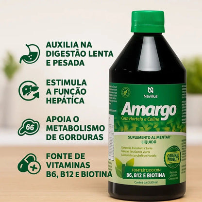 Amargo Návillus 500 Ml Sem Sabor Sem Sabor