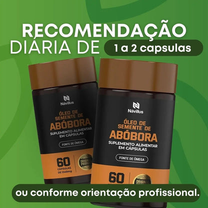 Oleo De Semente De Abobora Návillus 60 Caps Sem Sabor
