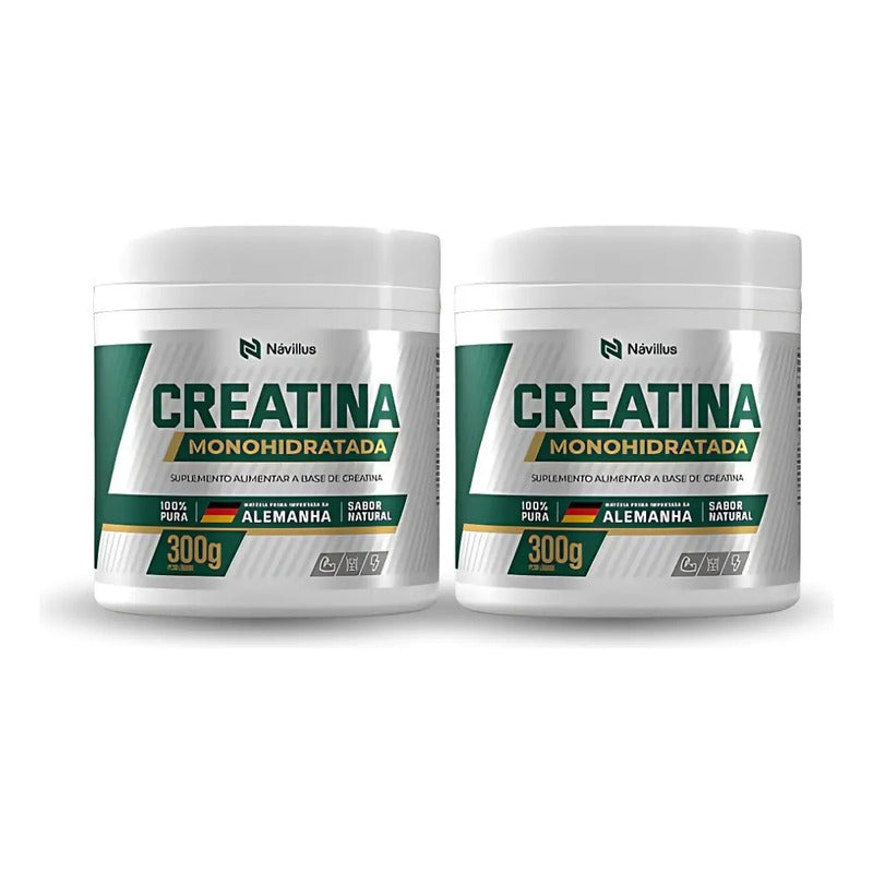 Creatina Monohidratada 300g Compre 1 Leve 2 Návillus Sem Sabor