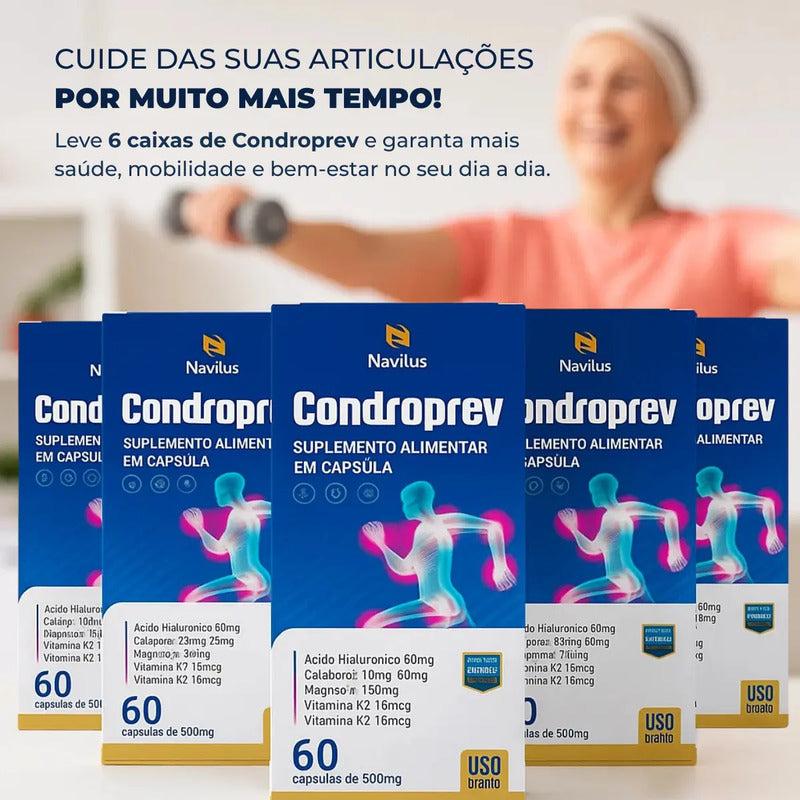 Kit 6 Cxs Condroprev - Nervo Ciático Sem Sabor