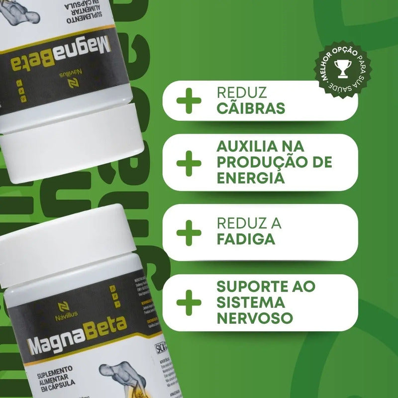 Magnabeta Návillus  Magnésio P/ Cãibras  Energia E Fadiga Sem Sabor