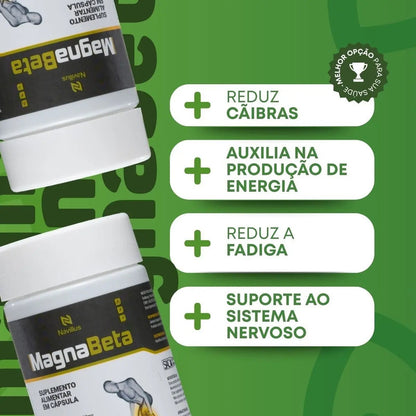 Magnabeta Návillus  Magnésio P/ Cãibras  Energia E Fadiga Sem Sabor