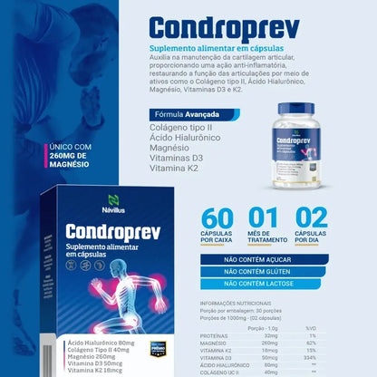 Kit 6 Cxs Condroprev - Tratamento Dor Articulação Sem Sabor