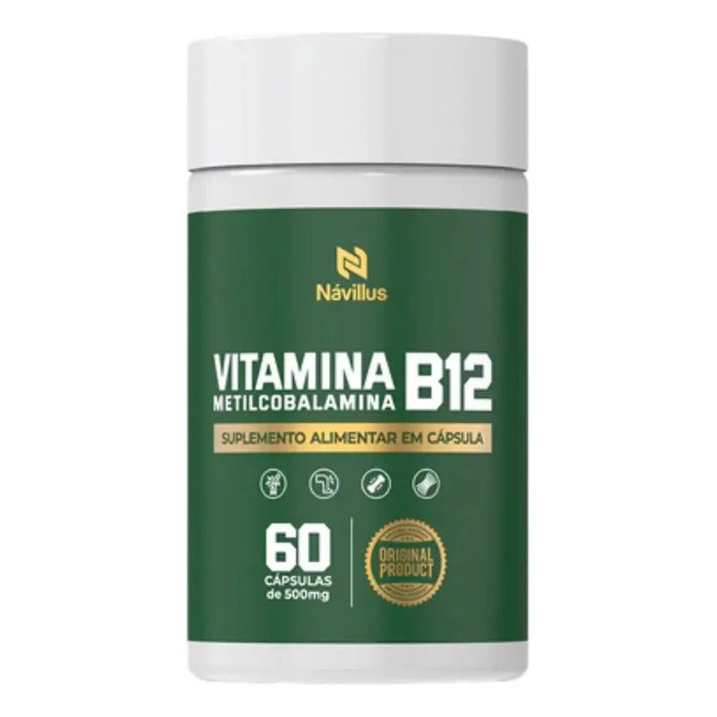 Vitamina B12 Suplemento Alimentar Metilcobalamina 60caps Sem Sabor