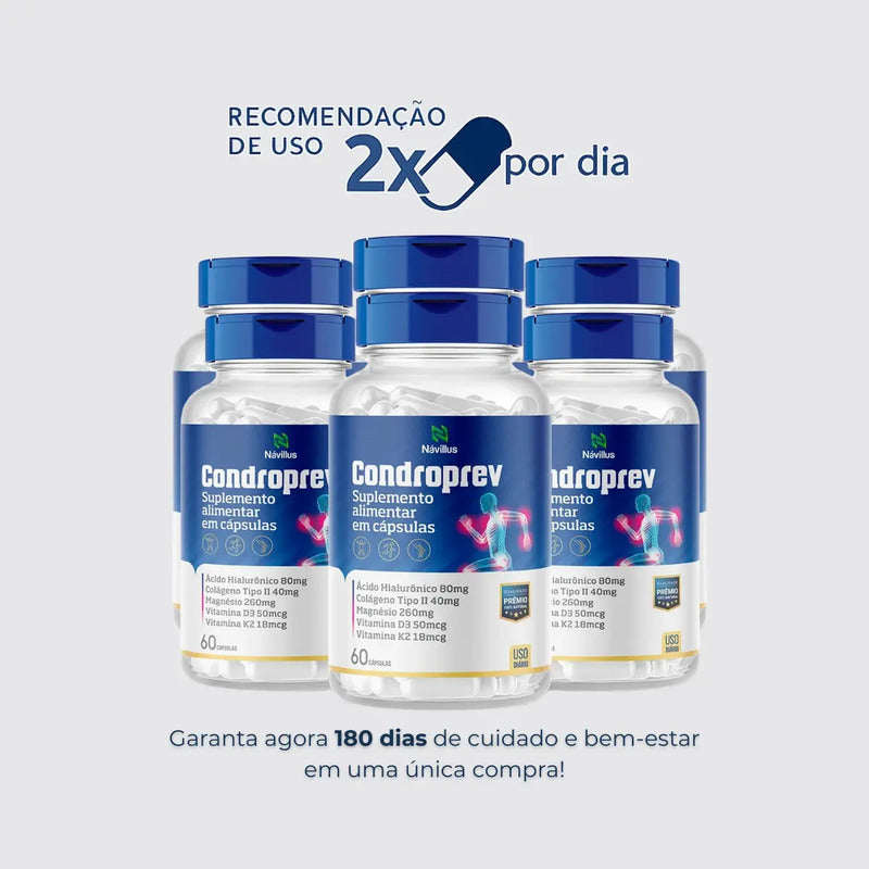 Kit 6 Cxs Condroprev - Tratamento Dor Articulação Sem Sabor
