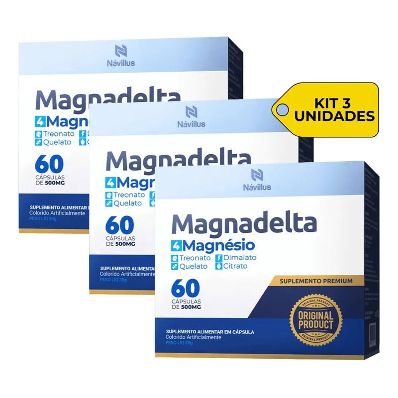 Sono Tranquilo Com Magnadelta - Kit 3 Caixas Sem Sabor Sem Sabor