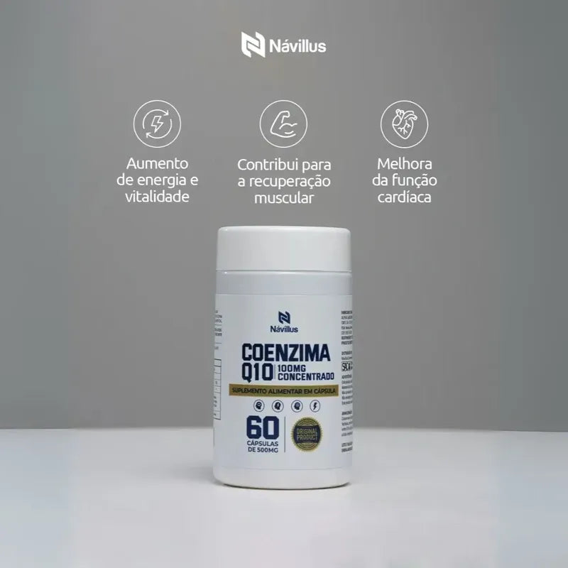 Coenzima Q10 100mg  Mais Vitalidade Kit Com 2 Sem Sabor