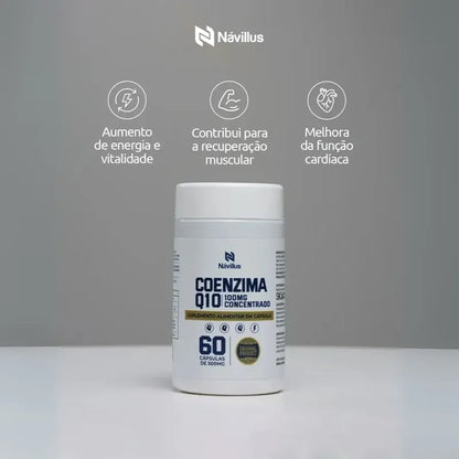 Coenzima Q10 100mg  Mais Vitalidade Kit Com 2 Sem Sabor