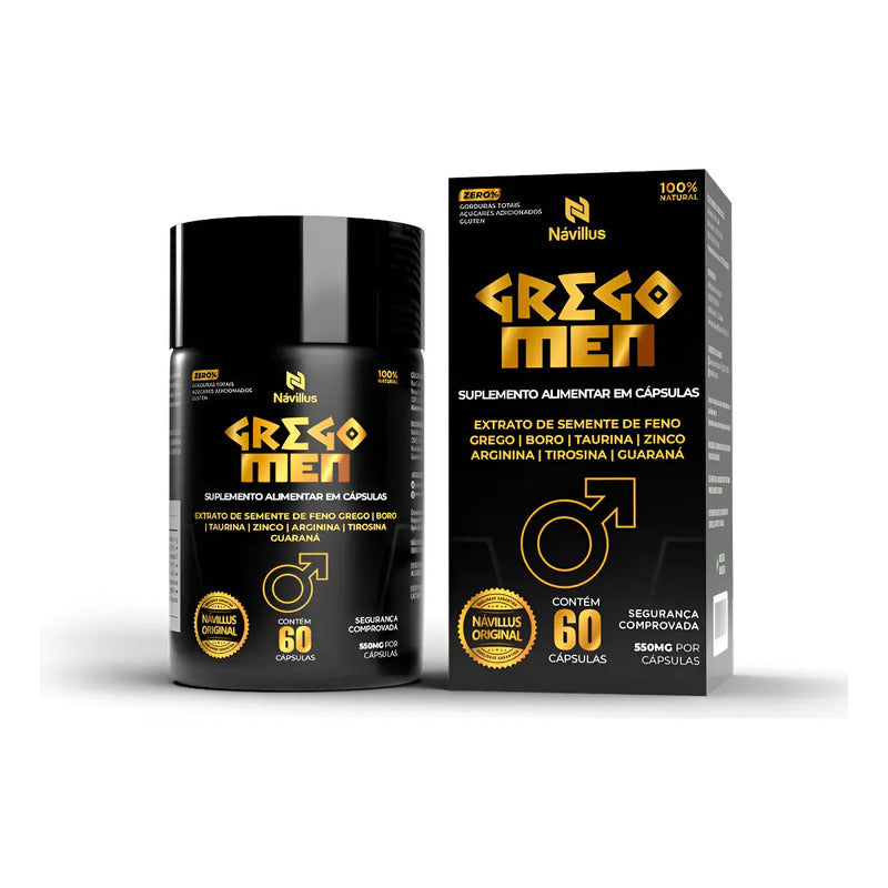 Gregomen Virilidade E Energia Masculino | 60 Cáps  Návillus Sem Sabor