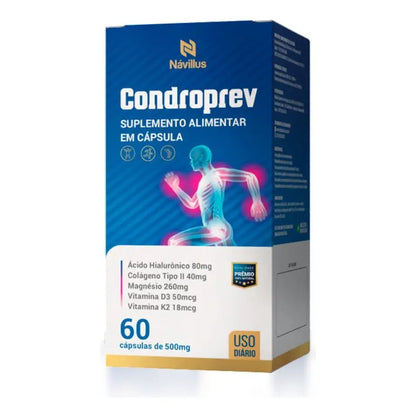 Condroprev 60 Cápsulas - Mais Eficaz Na Dor - Glicosamina Sem Sabor