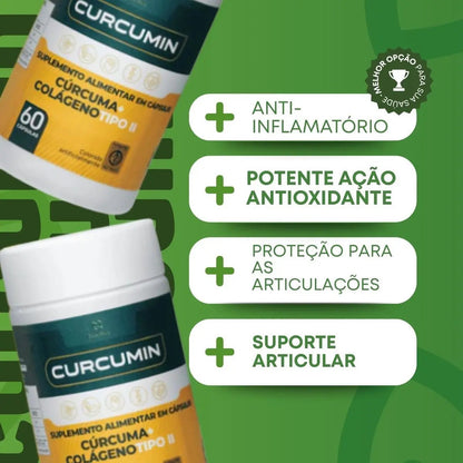 3 Un Suplemento Antiinflamatório Curcumin Navillus 60cap Sem Sabor