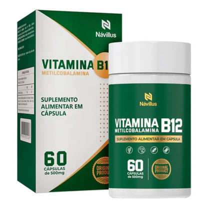 Vitamina B12 Suplemento Alimentar Metilcobalamina 60caps Sem Sabor