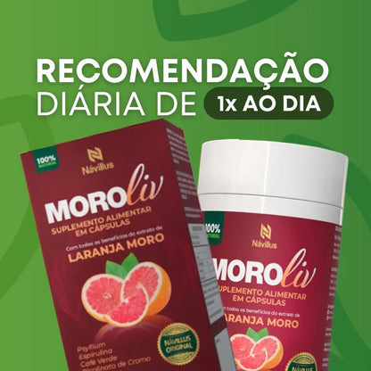 3 Un Moroliv | Cápsulas Naturais P/ Metabolismo E Saciedade Sem Sabor