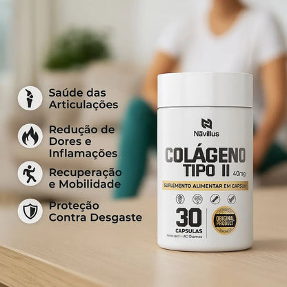 Suplemento Para Articulações Colágeno Tipo 2 Navillus Sem Sabor