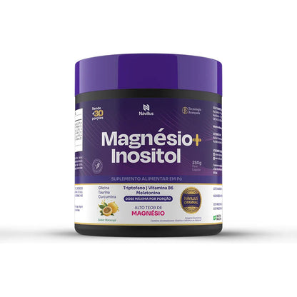 Magnésio + Inositol Pó 250g Suplemento Premium Maracujá