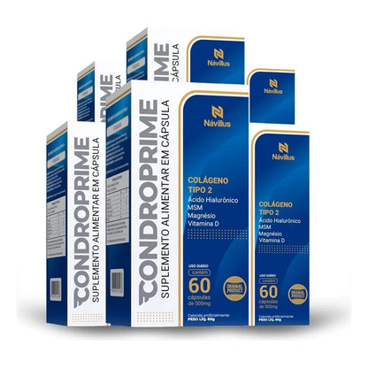Kit 6 Suplemento Articulação Com Colágeno Tipo 2 Condroprime Sem Sabor