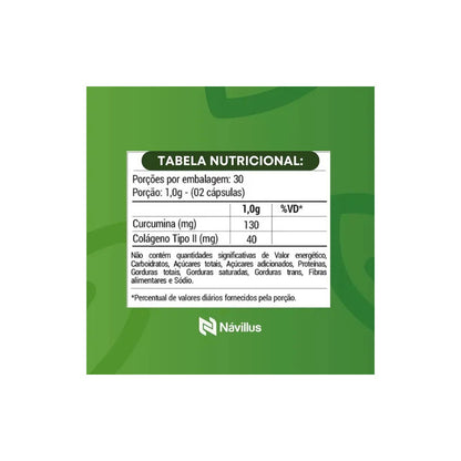 Kit 3 Curcumin Návillus Suplemento Cúrcuma Antioxidante 60cp Neutro