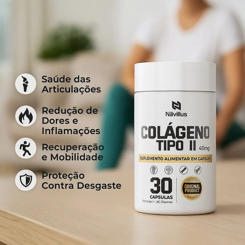 Suplemento Para Articulações Colágeno Tipo 2 Navillus Sem Sabor