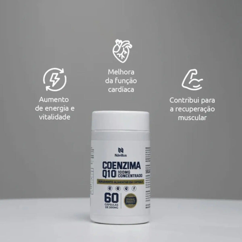 Coenzima Q10 100mg  Mais Vitalidade Kit Com 2 Sem Sabor