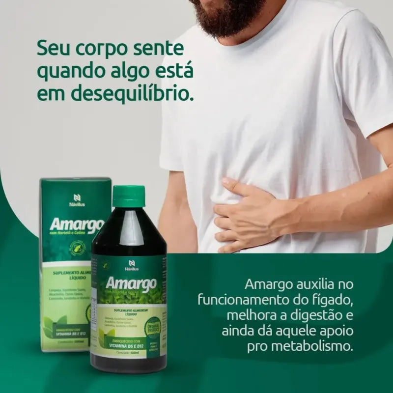 Amargo Návillus 500 Ml Sem Sabor Sem Sabor