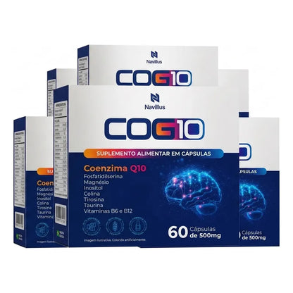Kit 6 Suplemento Para Memória Concentração Cog10 Návillus Sem Sabor