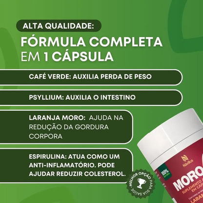 Kit 6 Moroliv Cápsulas Naturais Metabolismo E Saciedade Sem Sabor