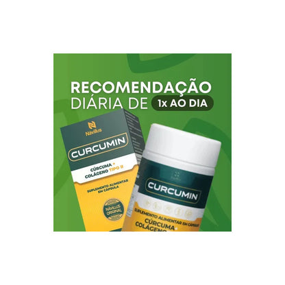 Kit 3 Curcumin Návillus Suplemento Cúrcuma Antioxidante 60cp Neutro