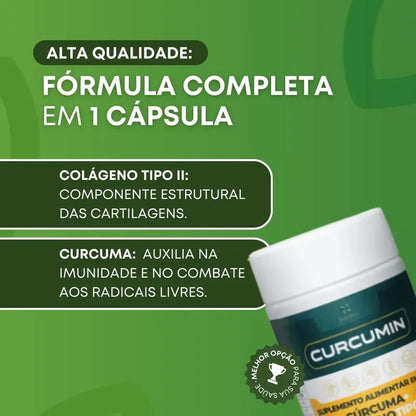 Navilus Cúrcuma Colágeno 60 Cápsulas  Suporte Articular Sem Sabor